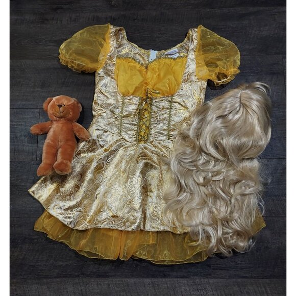 Costume Goldilocks Adult Storybook Fairy Tale Fancy Dress Up Halloween 3 Piece - Picture 5 of 14